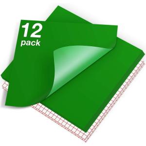 imageHTVRONT White Permanent Vinyl 12 Pack Glossy White Vinyl for Cutting Machine  10 Permanent Sheets 12quot x 12quotampamp 2 Transfer Tape Sheets for Party Decoration Sticker Craft Cutter Car Decal GlossyGreen