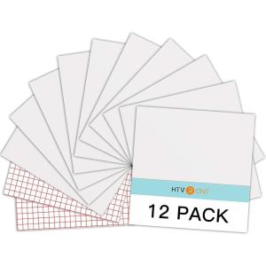 imageHTVRONT White Permanent Vinyl 12 Pack Glossy White Vinyl for Cutting Machine  10 Permanent Sheets 12quot x 12quotampamp 2 Transfer Tape Sheets for Party Decoration Sticker Craft Cutter Car Decal Glossy12 Matte White