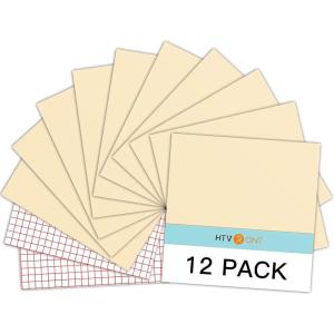 imageHTVRONT White Permanent Vinyl 12 Pack Glossy White Vinyl for Cutting Machine  10 Permanent Sheets 12quot x 12quotampamp 2 Transfer Tape Sheets for Party Decoration Sticker Craft Cutter Car Decal Glossy12 Glossy Beige