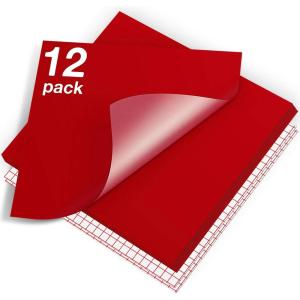 imageHTVRONT White Permanent Vinyl 12 Pack Glossy White Vinyl for Cutting Machine  10 Permanent Sheets 12quot x 12quotampamp 2 Transfer Tape Sheets for Party Decoration Sticker Craft Cutter Car Decal Glossy12 Glossy Red