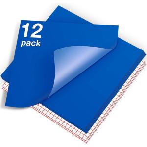 imageHTVRONT White Permanent Vinyl 12 Pack Glossy White Vinyl for Cutting Machine  10 Permanent Sheets 12quot x 12quotampamp 2 Transfer Tape Sheets for Party Decoration Sticker Craft Cutter Car Decal Glossy12 Glossy Blue