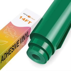 imageHTVRONT White Permanent Vinyl 12quot x 14 FT Adhesive White Vinyl Roll Compatible with Cricut Cutting Machine Silhouette Cameo Cutters Signs Scrapbooking Craft Die Cutters GlossyForest Green