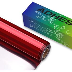 imageHTVRONT White Permanent Vinyl 12quot x 14 FT Adhesive White Vinyl Roll Compatible with Cricut Cutting Machine Silhouette Cameo Cutters Signs Scrapbooking Craft Die Cutters GlossyMetallic Red