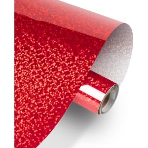 imageHTVRONT White Permanent Vinyl 12quot x 14 FT Adhesive White Vinyl Roll Compatible with Cricut Cutting Machine Silhouette Cameo Cutters Signs Scrapbooking Craft Die Cutters GlossyGlitter Red