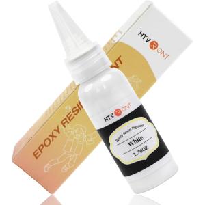 imageHTVRONT White Resin Pigment Paste  176oz50ml Higher Concentrated ampamp Easy to Mix White Epoxy Dye Pigment for Resin Coloring Ocean Waves and Water EffectsWhite