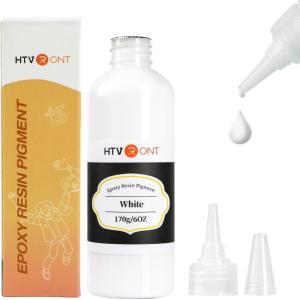 imageHTVRONT White Resin Pigment Paste  6 oz170 g White Pigment Paste for Resin Higher Concentrated and Easy to Mix White Epoxy Pigment for Resin Coloring Ocean Waves and Water EffectsWhite