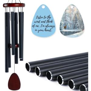 imageHTVRONT Wind Chimes for Outside  32 Aluminium Sympathy Wind Chimes for Loss of Dog Wind Chime with Pendant for Sublimation Printing Memorial Gift for Mom Wind Chimes Pendant can Design by Oneself