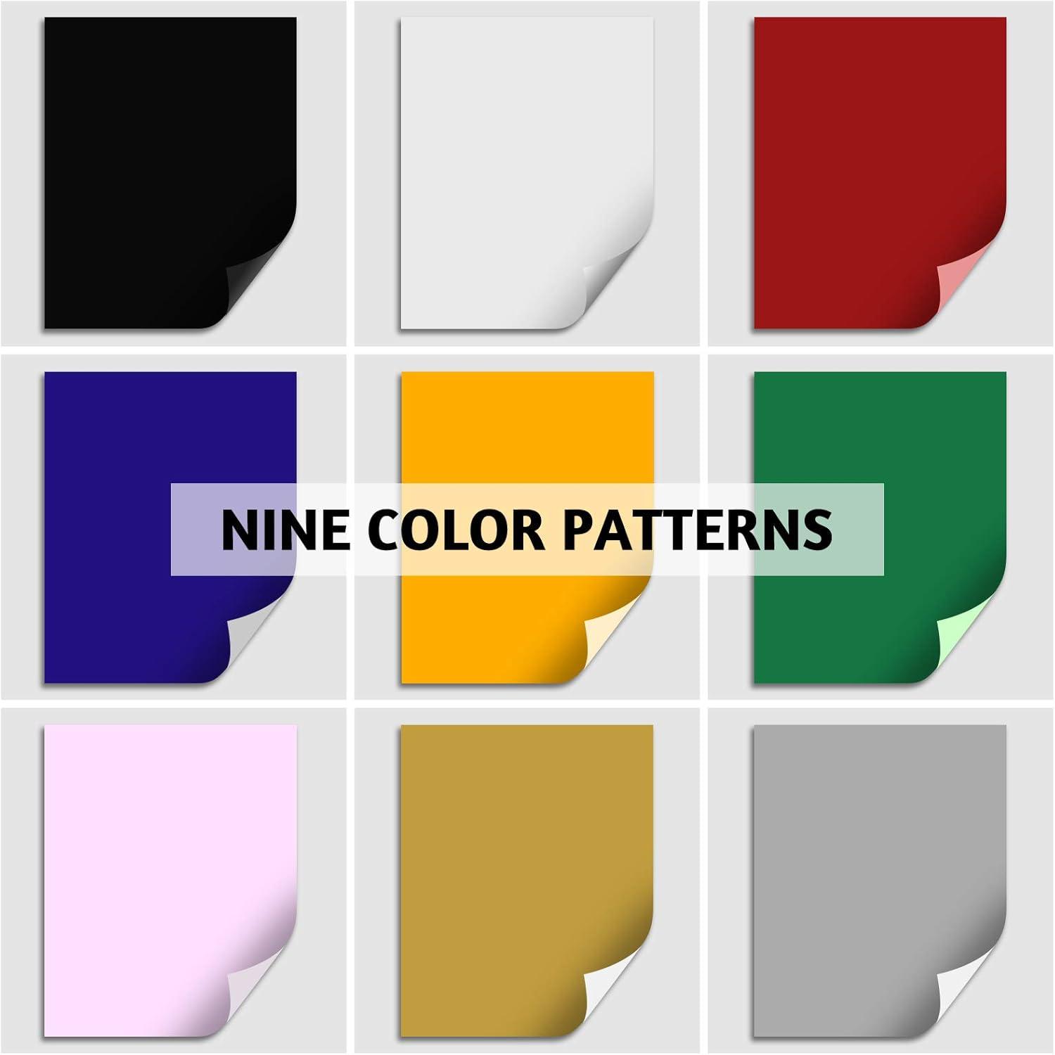 imageHTVRONT HTV Heat Transfer Vinyl 13 Pack HTV Vinyl Sheets 12quot x 10quot Iron on Vinyl for T Shirts 10 Assorted Premium Colors Heat Transfer Vinyl for All Cutting MachinesGold