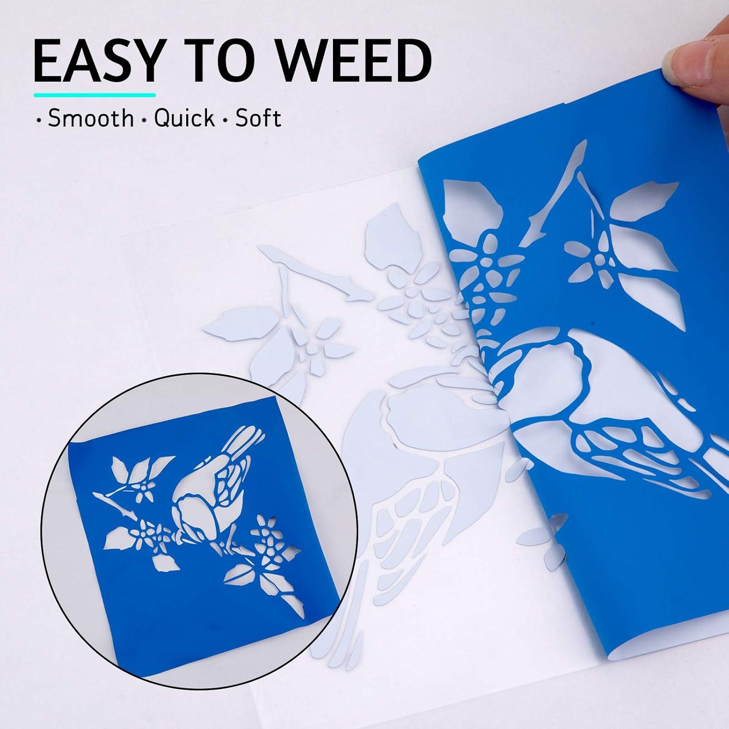imageHTVRONT HTV Heat Transfer Vinyl 13 Pack HTV Vinyl Sheets 12quot x 10quot Iron on Vinyl for T Shirts 10 Assorted Premium Colors Heat Transfer Vinyl for All Cutting MachinesLake Blue