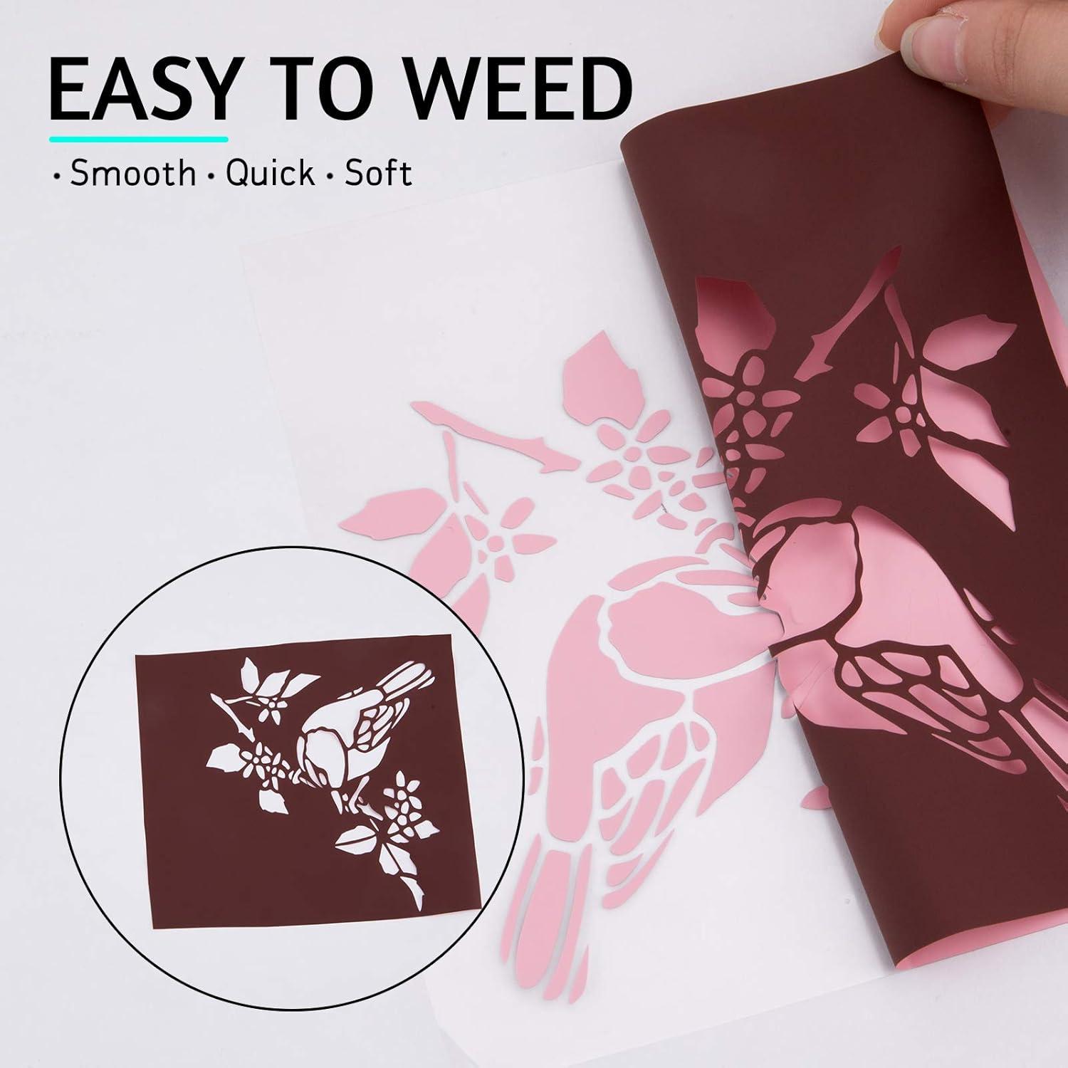 imageHTVRONT HTV Heat Transfer Vinyl 13 Pack HTV Vinyl Sheets 12quot x 10quot Iron on Vinyl for T Shirts 10 Assorted Premium Colors Heat Transfer Vinyl for All Cutting MachinesBrown