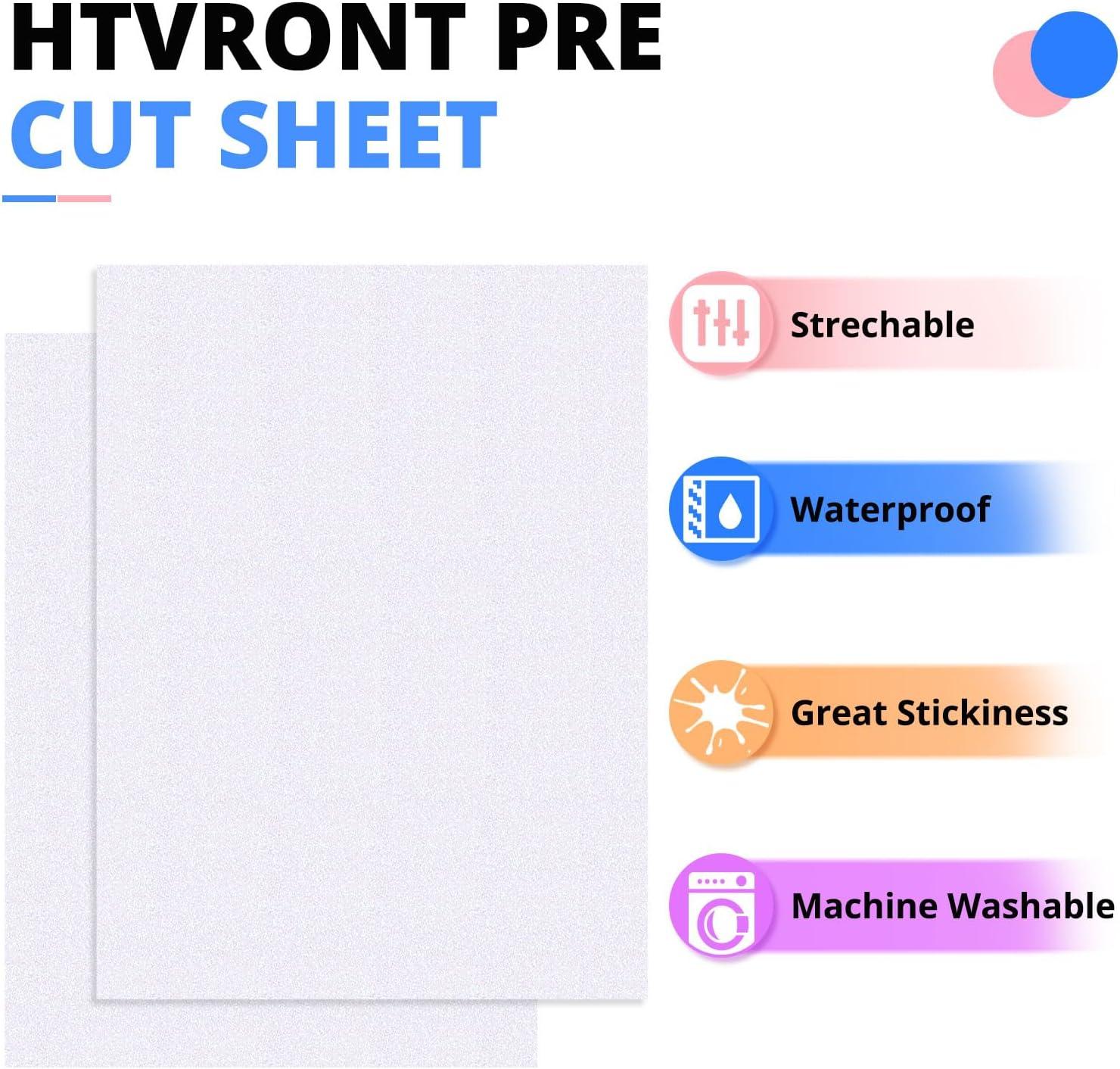 imageHTVRONT HTV Heat Transfer Vinyl 13 Pack HTV Vinyl Sheets 12quot x 10quot Iron on Vinyl for T Shirts 10 Assorted Premium Colors Heat Transfer Vinyl for All Cutting MachinesRainbow White Glitter