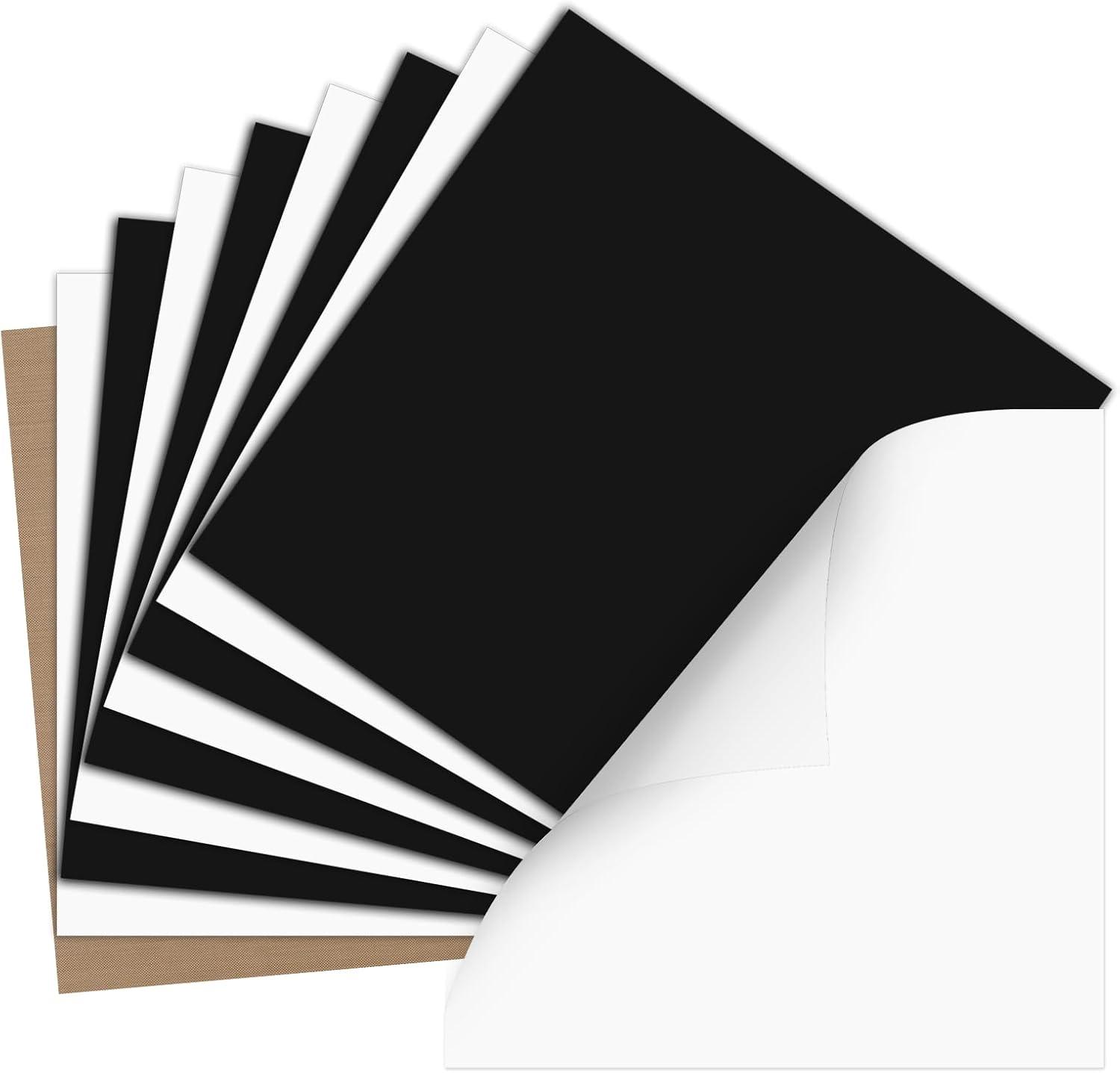 imageHTVRONT HTV Heat Transfer Vinyl Bundle  100 Pack 12  10in Heat Transfer Vinyl for TShirt 43 Assorted Colors HTV Vinyl Bundle for All Cutter Machine Easy to Cut ampamp Weed ampamp Transfer Iron on VinylBlack  White