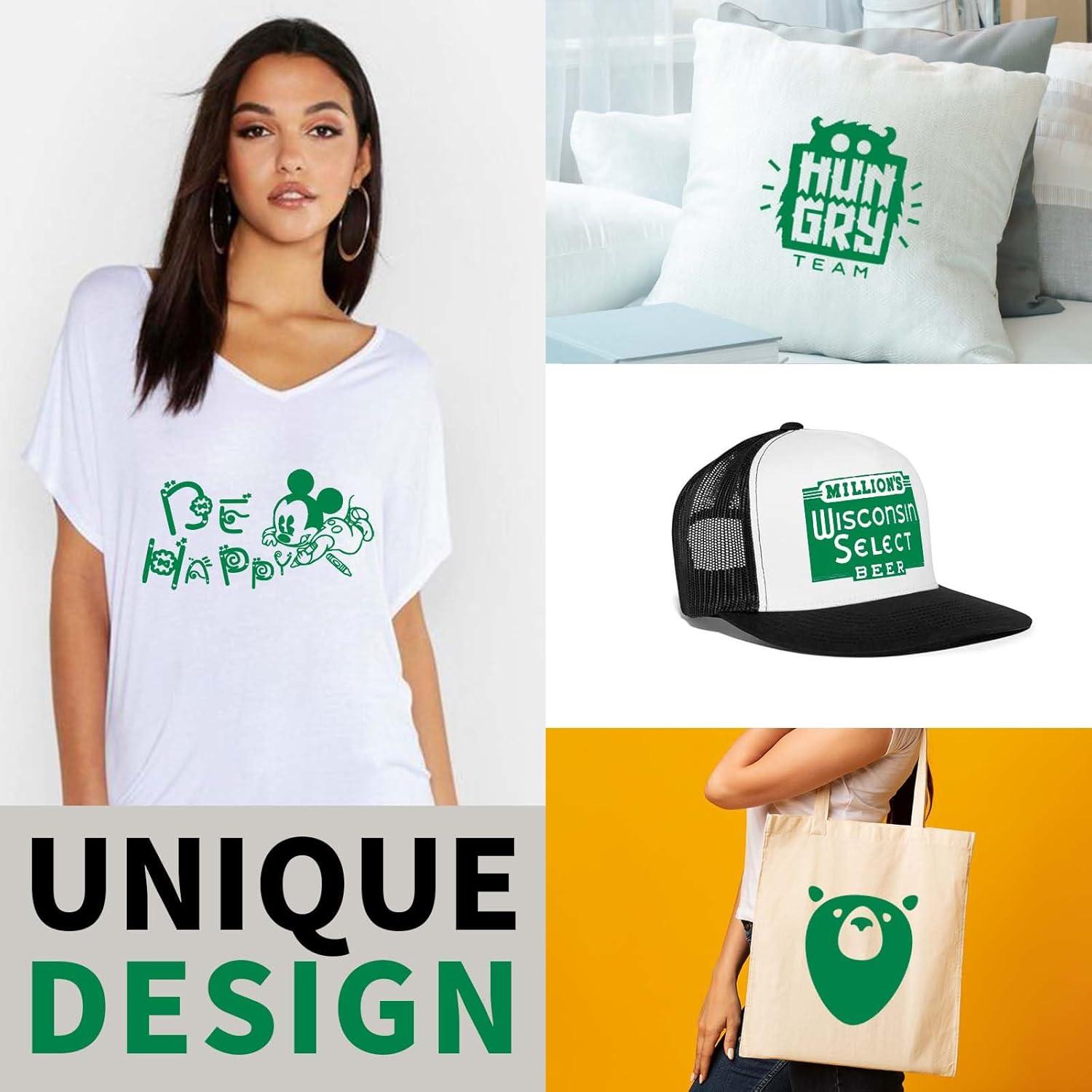 imageHTVRONT HTV Heat Transfer Vinyl Bundle  100 Pack 12  10in Heat Transfer Vinyl for TShirt 43 Assorted Colors HTV Vinyl Bundle for All Cutter Machine Easy to Cut ampamp Weed ampamp Transfer Iron on VinylGreen 2