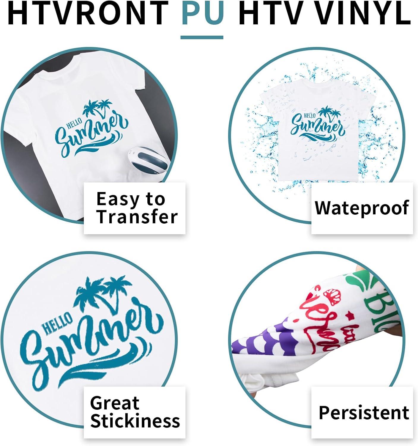 imageHTVRONT HTV Heat Transfer Vinyl Bundle  100 Pack 12  10in Heat Transfer Vinyl for TShirt 43 Assorted Colors HTV Vinyl Bundle for All Cutter Machine Easy to Cut ampamp Weed ampamp Transfer Iron on VinylTeal