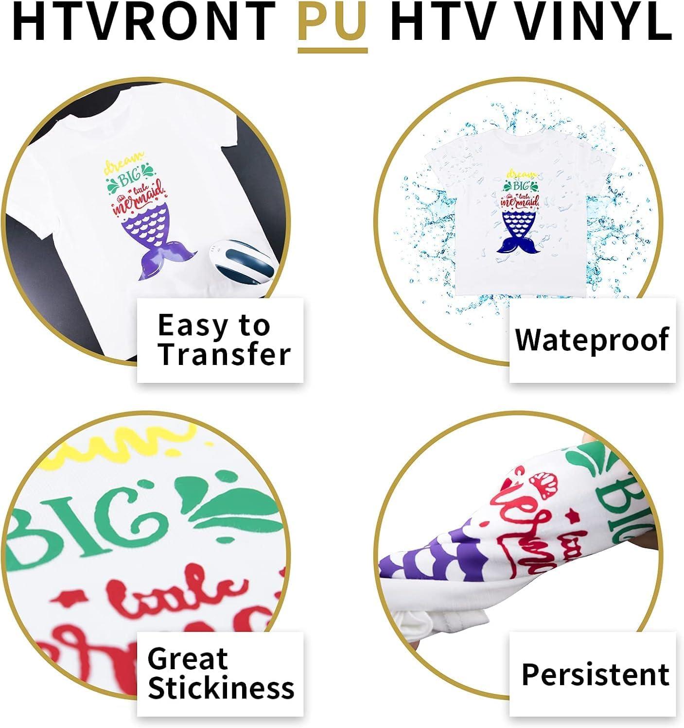 imageHTVRONT HTV Heat Transfer Vinyl Bundle  100 Pack 12  10in Heat Transfer Vinyl for TShirt 43 Assorted Colors HTV Vinyl Bundle for All Cutter Machine Easy to Cut ampamp Weed ampamp Transfer Iron on VinylGold