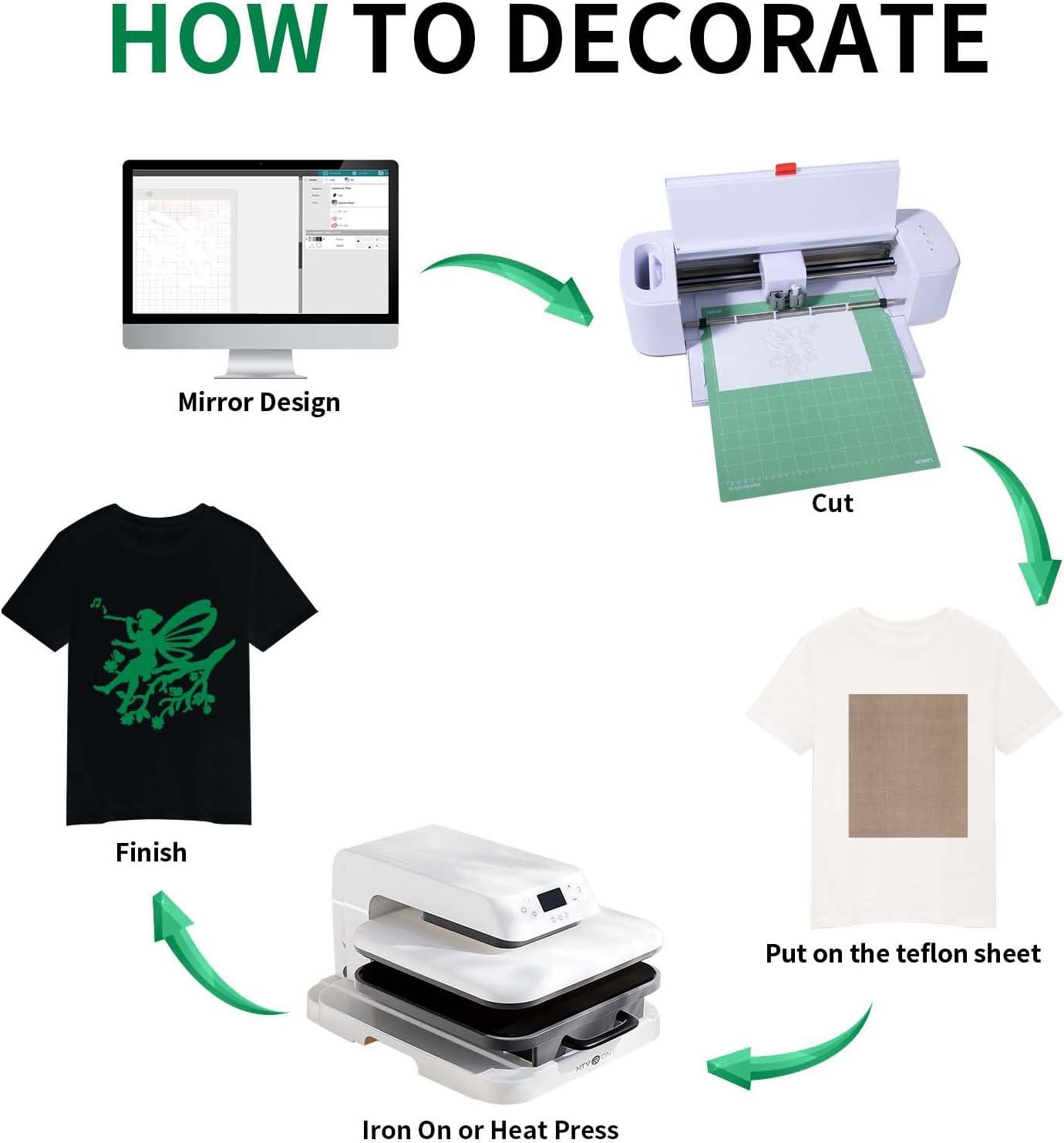 imageHTVRONT HTV Heat Transfer Vinyl Bundle  100 Pack 12  10in Heat Transfer Vinyl for TShirt 43 Assorted Colors HTV Vinyl Bundle for All Cutter Machine Easy to Cut ampamp Weed ampamp Transfer Iron on VinylGreen 2