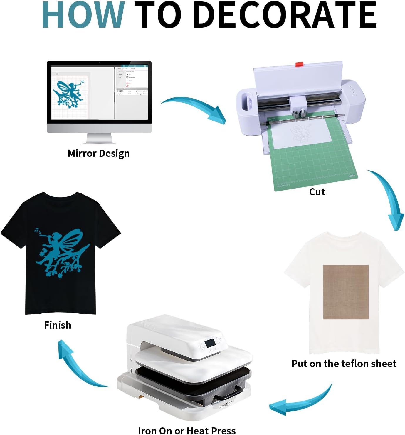 imageHTVRONT HTV Heat Transfer Vinyl Bundle  100 Pack 12  10in Heat Transfer Vinyl for TShirt 43 Assorted Colors HTV Vinyl Bundle for All Cutter Machine Easy to Cut ampamp Weed ampamp Transfer Iron on VinylTeal