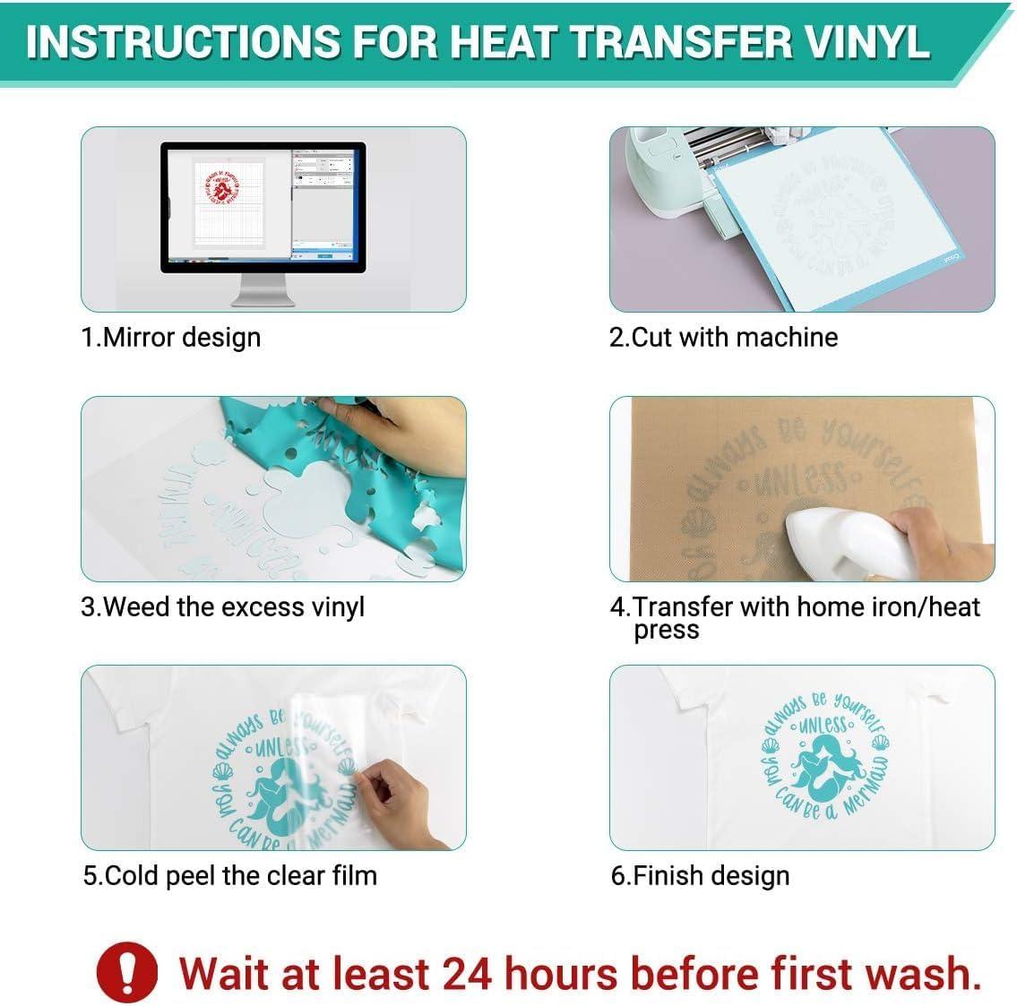 imageHTVRONT HTV Heat Transfer Vinyl Bundle  100 Pack 12  10in Heat Transfer Vinyl for TShirt 43 Assorted Colors HTV Vinyl Bundle for All Cutter Machine Easy to Cut ampamp Weed ampamp Transfer Iron on VinylMulticolored
