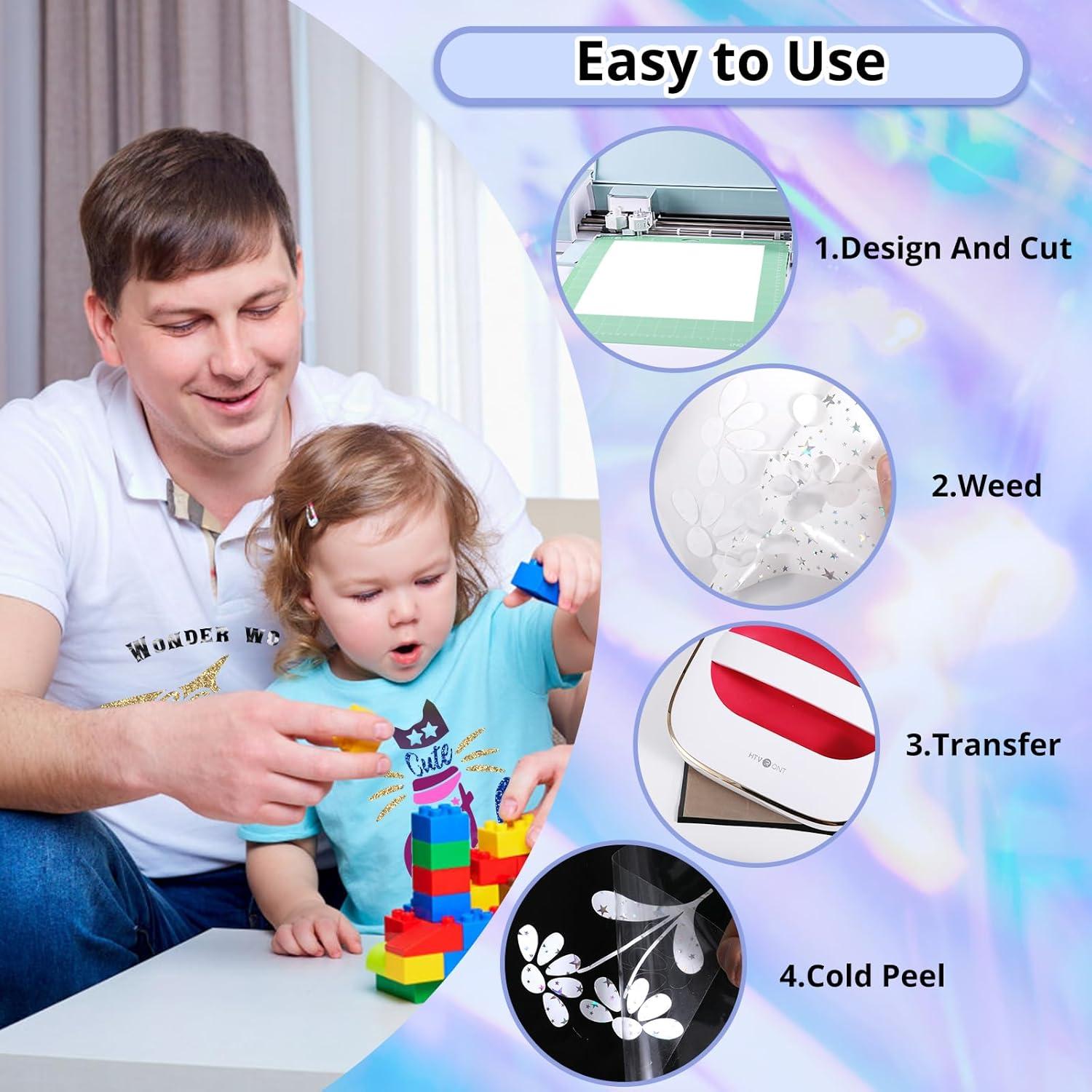imageHTVRONT HTV Heat Transfer Vinyl Bundle  100 Pack 12  10in Heat Transfer Vinyl for TShirt 43 Assorted Colors HTV Vinyl Bundle for All Cutter Machine Easy to Cut ampamp Weed ampamp Transfer Iron on Vinyl100 Pack Multi Colors