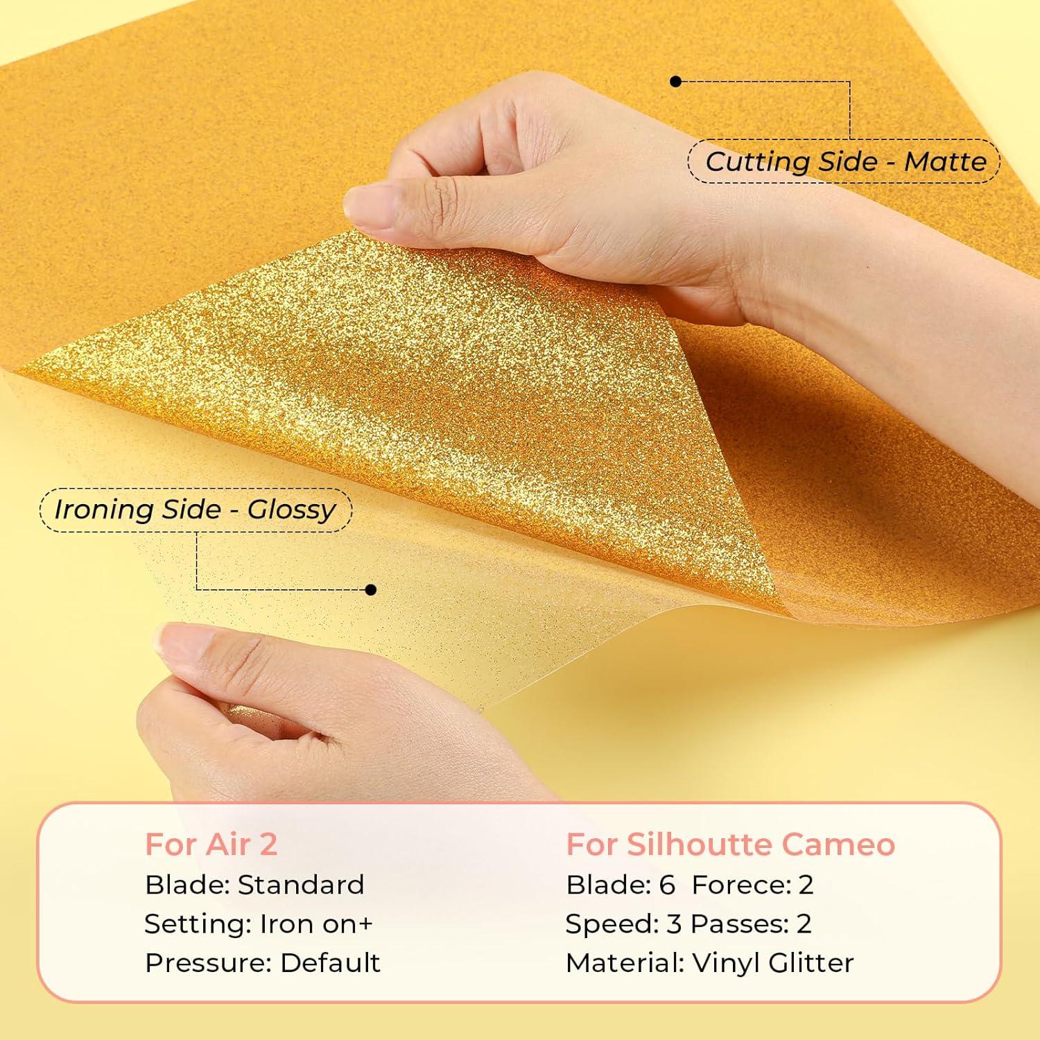 imageHTVRONT HTV Heat Transfer Vinyl Bundle  100 Pack 12  10in Heat Transfer Vinyl for TShirt 43 Assorted Colors HTV Vinyl Bundle for All Cutter Machine Easy to Cut ampamp Weed ampamp Transfer Iron on VinylGlitter HTV