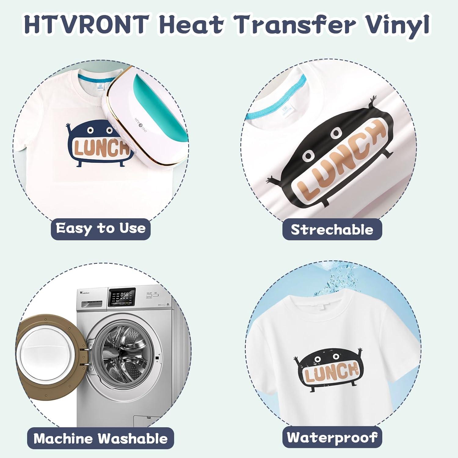 imageHTVRONT Pink Heat Transfer Vinyl  13 Sheets Hot Pink HTV Vinyl in 12 Assorted Colors Red Iron on Vinyl for Cricut ampamp Cameo  Easy to Cut ampamp WeedSkin Tone