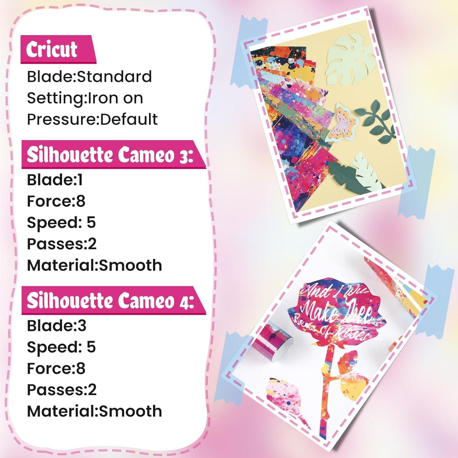 imageHTVRONT Pink Heat Transfer Vinyl  13 Sheets Hot Pink HTV Vinyl in 12 Assorted Colors Red Iron on Vinyl for Cricut ampamp Cameo  Easy to Cut ampamp WeedSplatter HTV