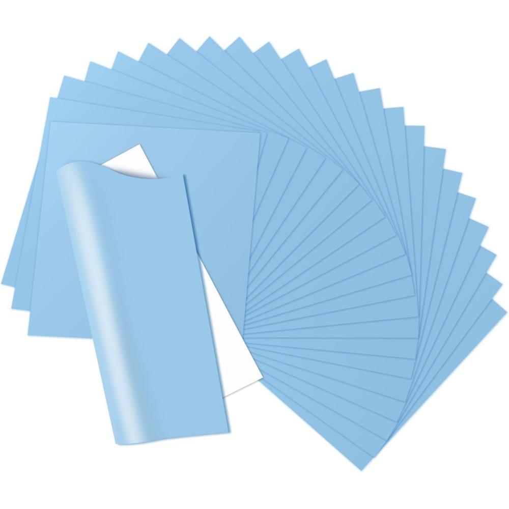 imageHTVRONT HTV Heat Transfer Vinyl Bundle  100 Pack 12  10in Heat Transfer Vinyl for TShirt 43 Assorted Colors HTV Vinyl Bundle for All Cutter Machine Easy to Cut ampamp Weed ampamp Transfer Iron on VinylLight blue