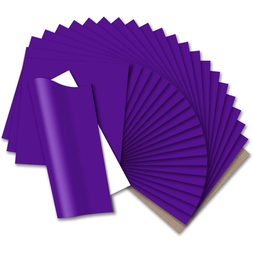 imageHTVRONT HTV Heat Transfer Vinyl Bundle  100 Pack 12  10in Heat Transfer Vinyl for TShirt 43 Assorted Colors HTV Vinyl Bundle for All Cutter Machine Easy to Cut ampamp Weed ampamp Transfer Iron on VinylPurple