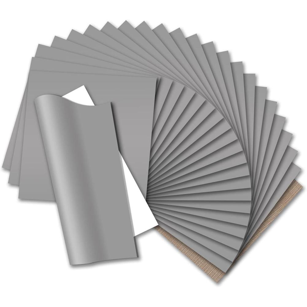 imageHTVRONT HTV Heat Transfer Vinyl Bundle  100 Pack 12  10in Heat Transfer Vinyl for TShirt 43 Assorted Colors HTV Vinyl Bundle for All Cutter Machine Easy to Cut ampamp Weed ampamp Transfer Iron on VinylSilver