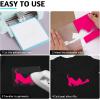 imageBlack HTV Heat Transfer Vinyl Bundle 13 Pack 12quot x 10quot Black Iron on Vinyl for TShirt Heat Transfer Vinyl for Silhouette Cameo or Heat Press MachineNeon Pink