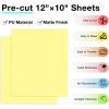 imageBlack HTV Heat Transfer Vinyl Bundle 13 Pack 12quot x 10quot Black Iron on Vinyl for TShirt Heat Transfer Vinyl for Silhouette Cameo or Heat Press MachinePale Yellow