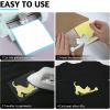 imageBlack HTV Heat Transfer Vinyl Bundle 13 Pack 12quot x 10quot Black Iron on Vinyl for TShirt Heat Transfer Vinyl for Silhouette Cameo or Heat Press MachinePale Yellow