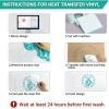 imageHTVRONT 10quotx10quot Portable Heat Press Machine ampamp 24 Pack 12quotx12quot Heat Transfer Vinyl Bundle Iron on Vinyl Sheets for TShirt