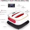 imageHTVRONT 10quotx10quot Portable Heat Press Machine ampamp 24 Pack 12quotx12quot Heat Transfer Vinyl Bundle Iron on Vinyl Sheets for TShirt