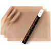 imageHTVRONT 3 Pack 12 x 16quot Brown Teflon Sheets for Heat Press and Tshirt Ruler Guide for Vinyl Alignment