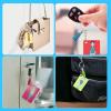 imageHTVRONT 30 Pcs Rectangle Sublimation Keychain Blanks Bulk with 50 Pcs Wood Earring Blanks Bulk  Heat Transfer Blanks Double Sided