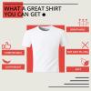 imageHTVRONT 5 Pack Polyester Sublimation TShirts Blanks  White Blank Crew Neck Short Sleeve Sublimation Shirts