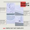imageHTVRONT 5 Pack Polyester Sublimation TShirts Blanks  White Blank Crew Neck Short Sleeve Sublimation Shirts