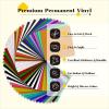 imageHTVRONT 57 Pack Permanent Vinyl 12quot x 10FT Gold Vinyl12 Sheets Holographic Bundle12quot x 16 FT Red Transfer Paper6 Pcs Cutting Mat
