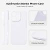 imageHTVRONT 6PCS Sublimation Phone Case Blanks Bulk Compatible with iPhone 15 Glossy Sublimation Customize Phone Case Hard Cell Phone Coated Basic Cases Sublimation Blanks Custom Phone Cover ShockproofiPhone16Pro