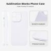 imageHTVRONT 6PCS Sublimation Phone Case Blanks Bulk Compatible with iPhone 15 Glossy Sublimation Customize Phone Case Hard Cell Phone Coated Basic Cases Sublimation Blanks Custom Phone Cover ShockproofiPhone14Pro