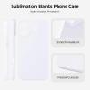 imageHTVRONT 6PCS Sublimation Phone Case Blanks Bulk Compatible with iPhone 15 Glossy Sublimation Customize Phone Case Hard Cell Phone Coated Basic Cases Sublimation Blanks Custom Phone Cover ShockproofiPhone16