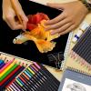 imageHTVRONT 76 Pack Drawing Pencils Set Art Supplies Colored Pencils for Adult Coloring Book with 2 Sketchbook include Graphite Charcoal Watercolor ampamp Metallic Pencils for Adults Artists Teens Beginners