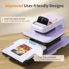imageHTVRONT Auto Heat Press 2  Heat Press Machine for T Shirts with Adjustable Pressure ampamp Higher Heating Height Heats Up Fast ampamp Evenly Heat Press 15x15 for HTV Sublimation Heat Transfer ProjectsLavender Purple