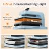 imageHTVRONT Auto Heat Press 2  Heat Press Machine for T Shirts with Adjustable Pressure ampamp Higher Heating Height Heats Up Fast ampamp Evenly Heat Press 15x15 for HTV Sublimation Heat Transfer ProjectsBubble Blue