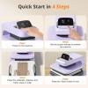 imageHTVRONT Auto Heat Press 2  Heat Press Machine for T Shirts with Adjustable Pressure ampamp Higher Heating Height Heats Up Fast ampamp Evenly Heat Press 15x15 for HTV Sublimation Heat Transfer ProjectsLavender Purple