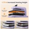 imageHTVRONT Auto Heat Press 2  Heat Press Machine for T Shirts with Adjustable Pressure ampamp Higher Heating Height Heats Up Fast ampamp Evenly Heat Press 15x15 for HTV Sublimation Heat Transfer ProjectsLavender Purple