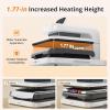imageHTVRONT Auto Heat Press 2  Heat Press Machine for T Shirts with Adjustable Pressure ampamp Higher Heating Height Heats Up Fast ampamp Evenly Heat Press 15x15 for HTV Sublimation Heat Transfer ProjectsDaisy White