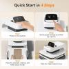 imageHTVRONT Auto Heat Press 2  Heat Press Machine for T Shirts with Adjustable Pressure ampamp Higher Heating Height Heats Up Fast ampamp Evenly Heat Press 15x15 for HTV Sublimation Heat Transfer ProjectsDaisy White