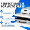 imageHTVRONT Auto Heat Press Machine ampamp 55 Pcs Auto Heat Press Materials ampamp Tools Kit 15x15 Smart T Shirt Press Machine with Heat Press Accessories